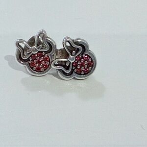 Pandora Sterling Silver Minnie Mouse Earrings